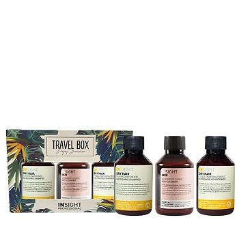INSIGHT Набор (шампунь 100 мл, кондиционер 100 мл, гель для тела 100 мл) TRAVEL BOX DRY HAIR, фото 1