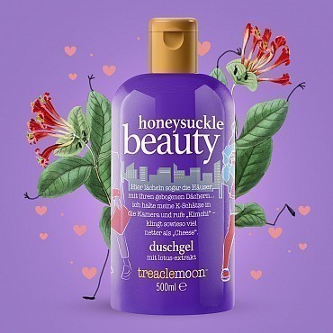 TREACLEMOON Гель для душа Сочная жимолость / Honeysuckle beauty Bath & shower gel 500 мл