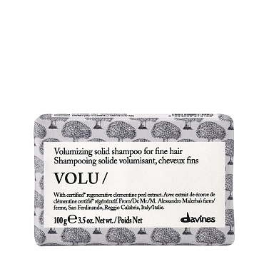 DAVINES SPA Шампунь твердый для тонких волос / VOLU shampoo bar 100 гр, фото 1