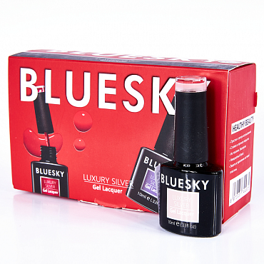 BLUESKY LV275 гель-лак для ногтей полупрозрачный для френча / Luxury Silver 10 мл