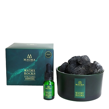 Аромадиффузор из вулканической лавы, изумрудный серенгети / Magma London 15 мл