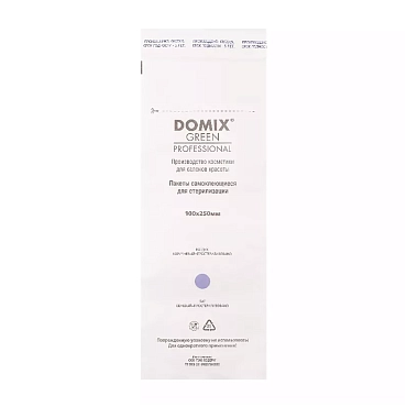 DOMIX Крафт-пакеты для стерилизации и хранения инструментов белые / Domix DGP 100х250 100 штук