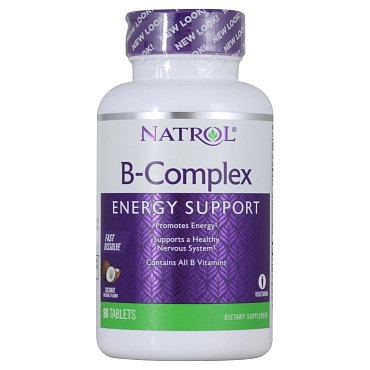 NATROL Добавка биологически активная к пище B-комплекс / B-Complex F/D 90 быстрорастворимых таблеток