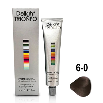 CONSTANT DELIGHT 6-0 крем-краска стойкая для волос, темно-русый натуральный / Delight TRIONFO 60 мл, фото 2