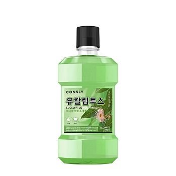 Ополаскиватель для полости рта с ксилитом и вкусом эвкалипта / Consly 250 мл