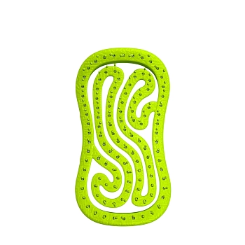 KOSMO SHTUCHKI Расческа KosmoShtuchki компактная без ручки кувшинка, цветной микс, фото 3