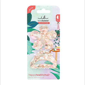Заколка-крабик, размер M 2 шт / invisibobble CLIPSTAR Oasis Refreshed Bloom