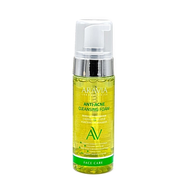 ARAVIA Professional Пенка для умывания с коллоидной серой и экстрактом женьшеня / Anti-Acne Cleansing Foam 150 мл
