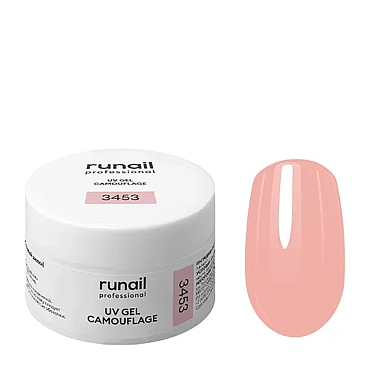 RUNAIL УФ-гель камуфлирующий, розовый шелк 15 гр, фото 1