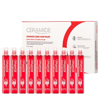 FARMSTAY Маска-филлер для поврежденных волос / Ceramide Damage Clinic Hair Filler 10*13 мл, фото 2