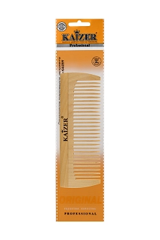 KAIZER Гребень деревянный, редкие зубья, 120 мм, фото 4