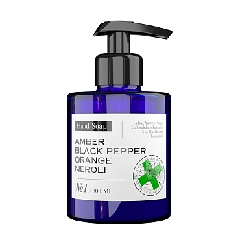 Мыло жидкое парфюмированное №1 Амбра, Черный перец, Апельсин, Нероли 300 мл