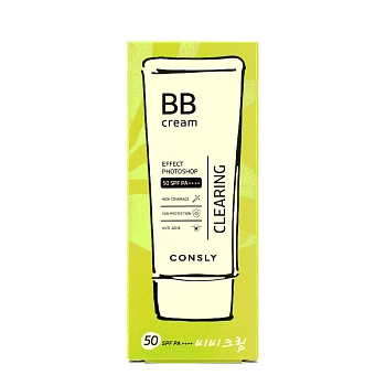 CONSLY BB-крем матирующий с эффектом фотошопа SPF50/PA++++, натуральный бежевый / Consly 50 мл, фото 2