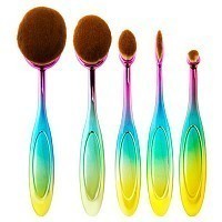 Набор кистей-щеток макияжных, 01 радужная ручка / Universal Brush 5 предметов, IRISK PROFESSIONAL
