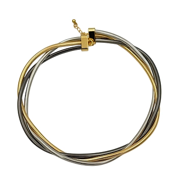 Ожерелье Краса России трехцветное с замком