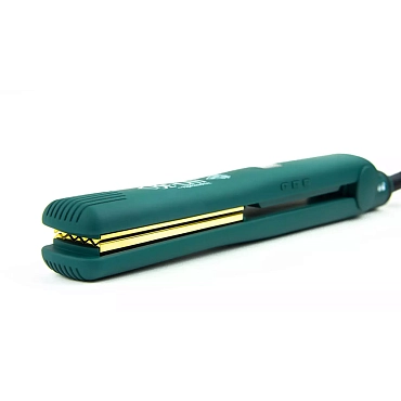 BE-UNI PROFESSIONAL Утюжок-гофре для укладки волос Green Gold Titan Pro с золотым титановым покрытием, зеленый