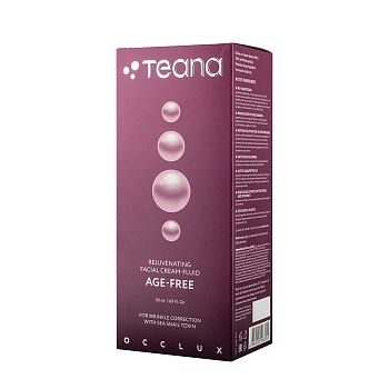 TEANA Крем-флюид омолаживающий для лица с токсином морской улитки / AGE-FREE  OCCLUX 50 мл, фото 3