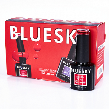 BLUESKY LV133 гель-лак для ногтей / Luxury Silver 10 мл