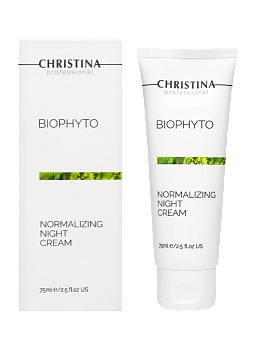 CHRISTINA Крем нормализующий ночной / Normalizing Night Cream Bio Phyto 75 мл, фото 2