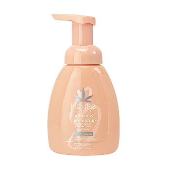 Мыло-мусс абрикос и клементин / Apricot & Clementine Foaming Herbal Antibacterial Hand Wash 236 мл, HEMPZ