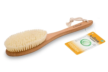 KAIZER Щетка массажная деревянная, c ручкой, искусственная щетина, 390 мм, фото 2