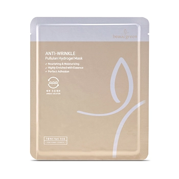 Маска гидрогелевая с омолаживающим эффектом / Pullulan Hydrogel Mask 1 шт, BEAUUGREEN