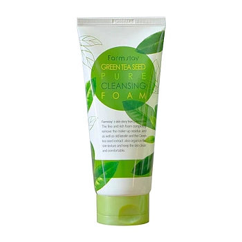 FARMSTAY Пенка для умывания / PURE CLEANSING FOAM GREEN TEA 180 мл, фото 1