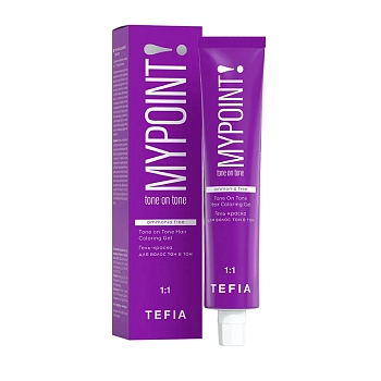 TEFIA 7.81 Гель-краска для волос тон в тон, блондин коричнево-пепельный / TONE ON TONE HAIR COLORING GEL 60 мл, фото 2