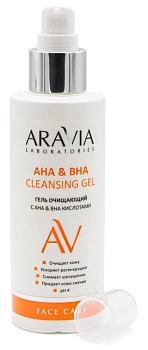 ARAVIA Professional Гель очищающий с АНА & ВНА кислотами / АНА & ВНА Cleansing Gel 150 мл, фото 2