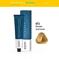 ESTEL PROFESSIONAL 9/3 краска для волос, блондин золотистый (пшеничный) / ESSEX Princess 60 мл, фото 2