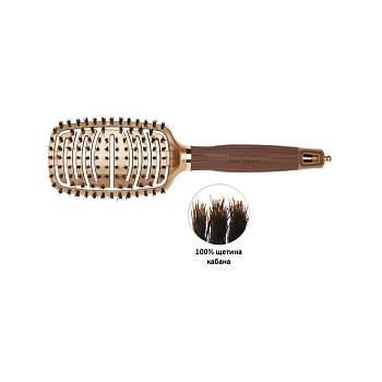 OLIVIA GARDEN Щетка Ceramic+Ion Nano Thermic Flex Boar BR-NT1PC-FLBOA, фото 3