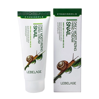 LEBELAGE Крем увлажняющий для рук с муцином улитки / Lebelage Daily Moisturizing Hand Cream Snail 100 мл, фото 2