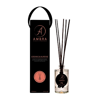 Аромадиффузор, коньяк и миндаль / Cognac & Almond Ambra 50 мл, AMBRA