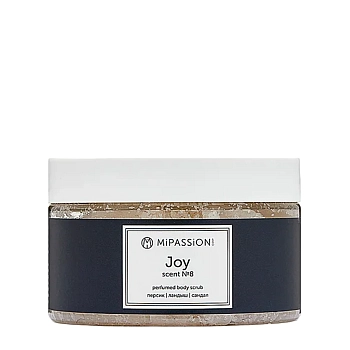 Скраб парфюмированный, персик, ландыш, сандал / Joy MiPASSiON 250 мл
