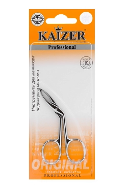 KAIZER Ножницы-пинцет для бровей, серебро