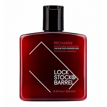 LOCK STOCK BARREL Шампунь для жестких волос и бороды парфюмированный в подарочной упаковке / LS&B Recharge 250 мл