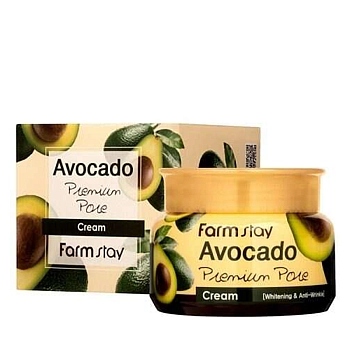 FARMSTAY Крем осветляющий для лица с экстрактом авокадо / AVOCADO PREMIUM PORE CREAM 100 мл, фото 2