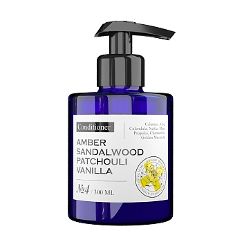 Кондиционер парфюмированный для волос №4 Амбра, Сандал, Пачули, Ваниль 300 мл