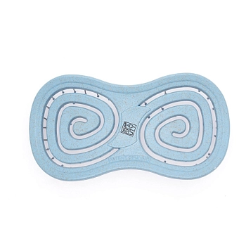 DEWAL BEAUTY Щетка массажная с нейлоновым штифтом, форма бабочка, голубая / Eco-Friendly, фото 3