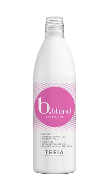TEFIA Бальзам для светлых волос c абиссинским маслом / Bblond Treatment 1000 мл