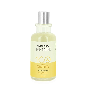 Гель для душа, иланг-иланг и апельсин / Vivian Gray True Nature Shower Gel Ylang & Orange 300 мл