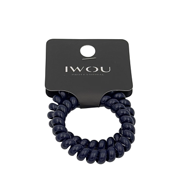 Резинка пружинка Глянец темно-синяя 2шт