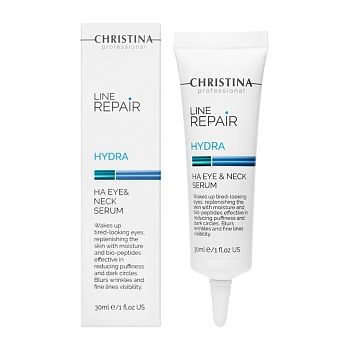 CHRISTINA Сыворотка для кожи вокруг глаз и шеи с гиалуроновой кислотой / Line Repair Hydra Ha Eye & Neck Serum 30 мл, фото 2