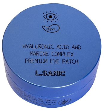 L.SANIC Патчи гидрогелевые с гиалуроновой кислотой и экстрактом водорослей для области вокруг глаз 60 шт