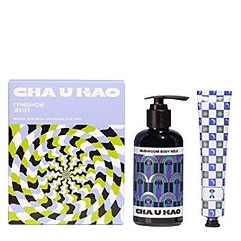 CHA U KAO Набор Грибной дуэт (маска для лица 50 мл + молочко для тела 200 мл), фото 2