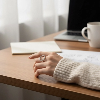 IWOU PROFESSIONAL Кольцо Нимб серебро, фото 2