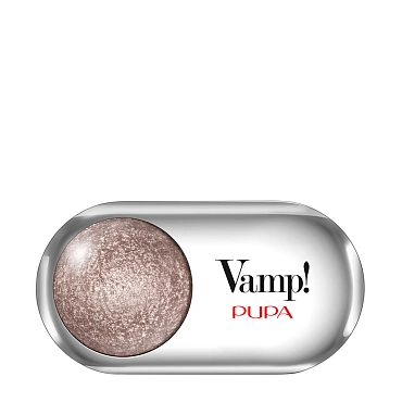 PUPA Тени запеченные сияющие, 404 холодный темно-серый / VAMP! WET&DRY 1 гр