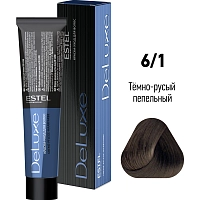 ESTEL PROFESSIONAL 6/1 краска для волос, темно-русый пепельный / DELUXE 60 мл, фото 2