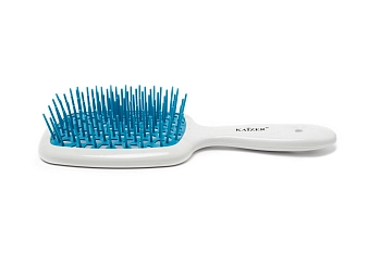 KAIZER Расчёска массажная, вентиляционная Имидж, пластик, цвет бело-синий, фото 7