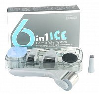 Набор с мезороллером и охлаждающей насадкой 6 в 1 Айс / DermaRoller Kit with Ice Roller 6 in 1 Ice, DRS